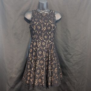 City Studio Black Lace Mini Dress